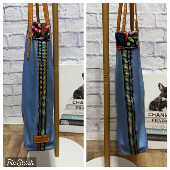 Consuela Austin Sophie Blue Floral large Tote Bag - Picture 9 of 16